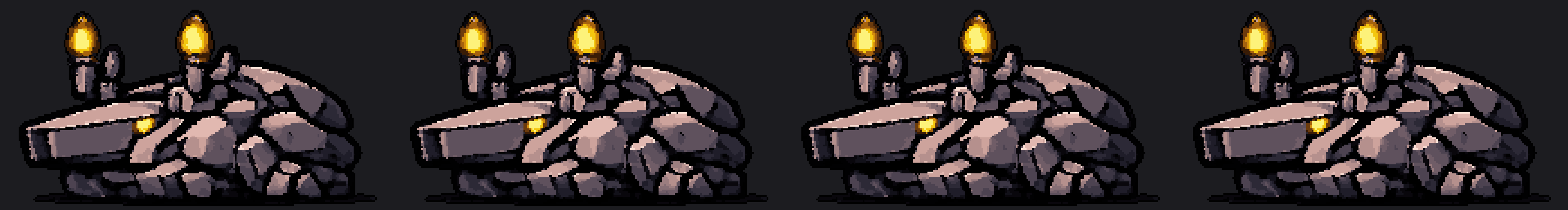 Pixel art real ampliada seis vezes sem suavização